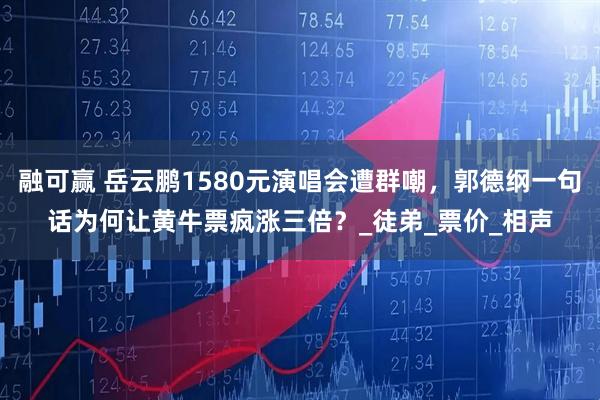 融可赢 岳云鹏1580元演唱会遭群嘲，郭德纲一句话为何让黄牛票疯涨三倍？_徒弟_票价_相声