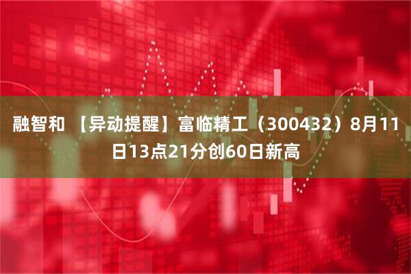 融智和 【异动提醒】富临精工（300432）8月11日13点21分创60日新高